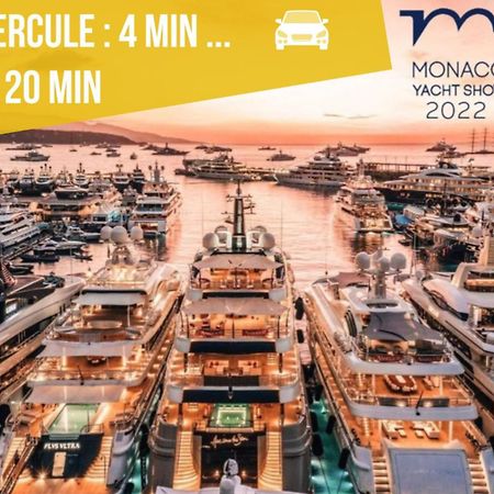 Appartement Moderne Climatise Monaco Vue Mer Кап д'Аил Екстериор снимка