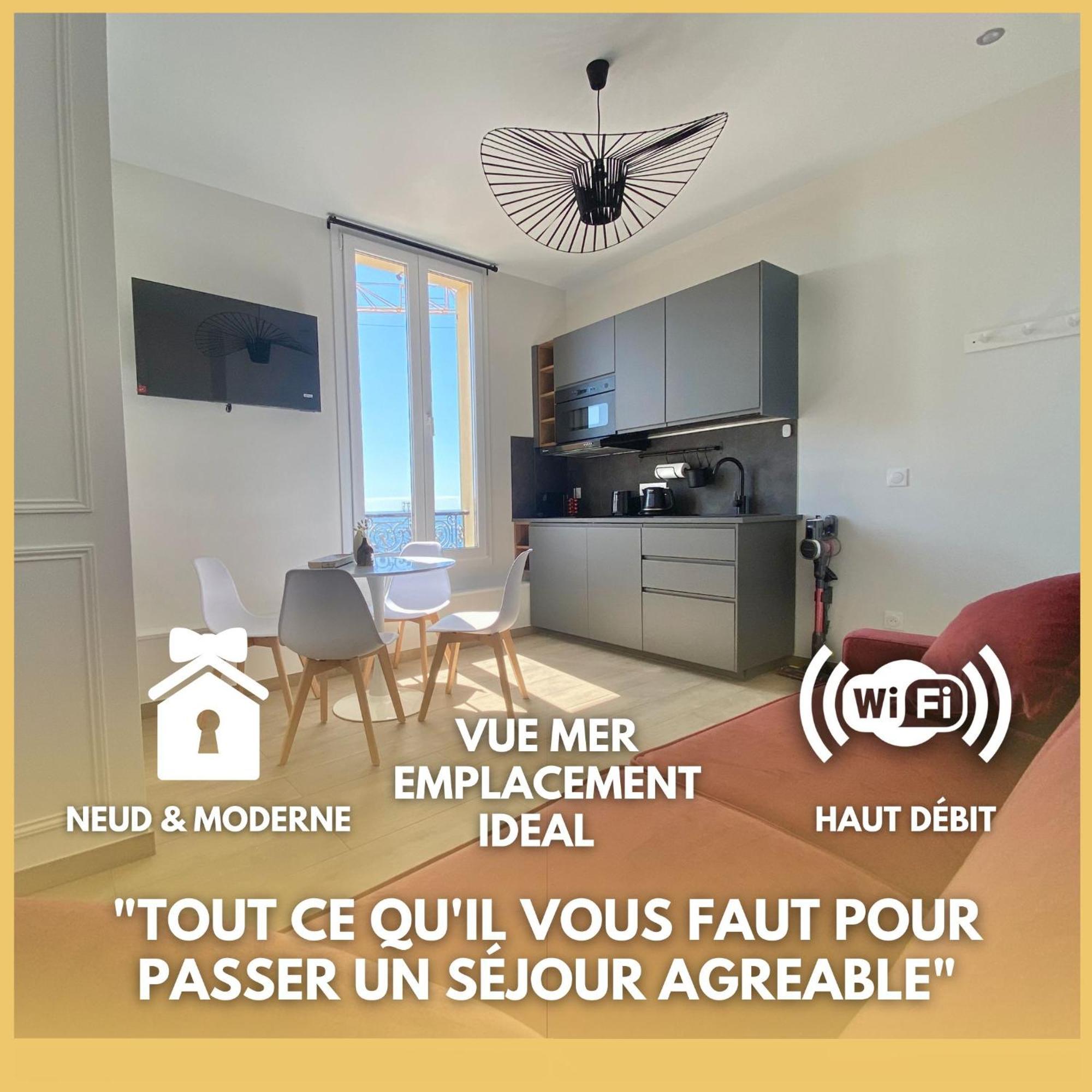 Appartement Moderne Climatise Monaco Vue Mer Кап д'Аил Екстериор снимка