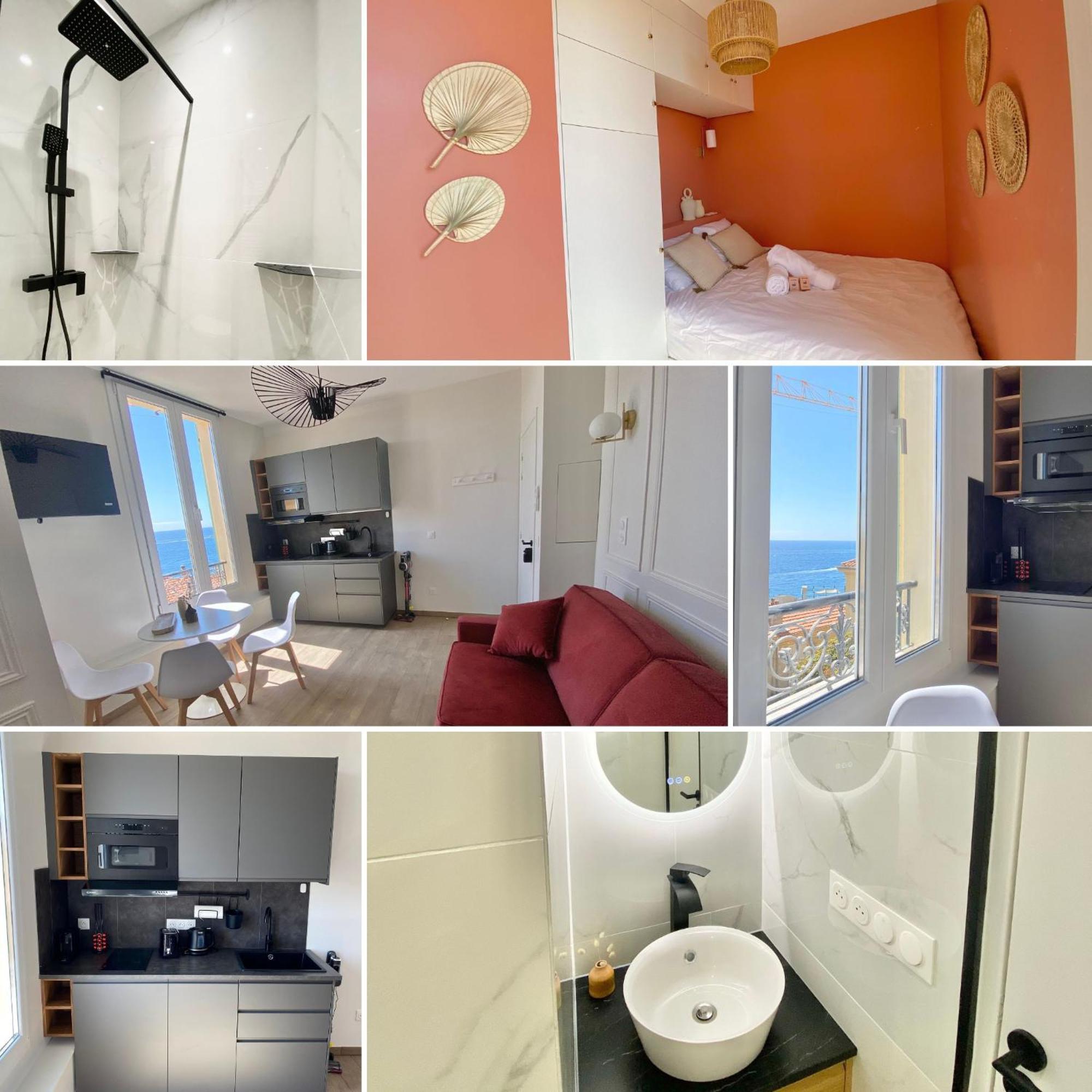 Appartement Moderne Climatise Monaco Vue Mer Кап д'Аил Екстериор снимка