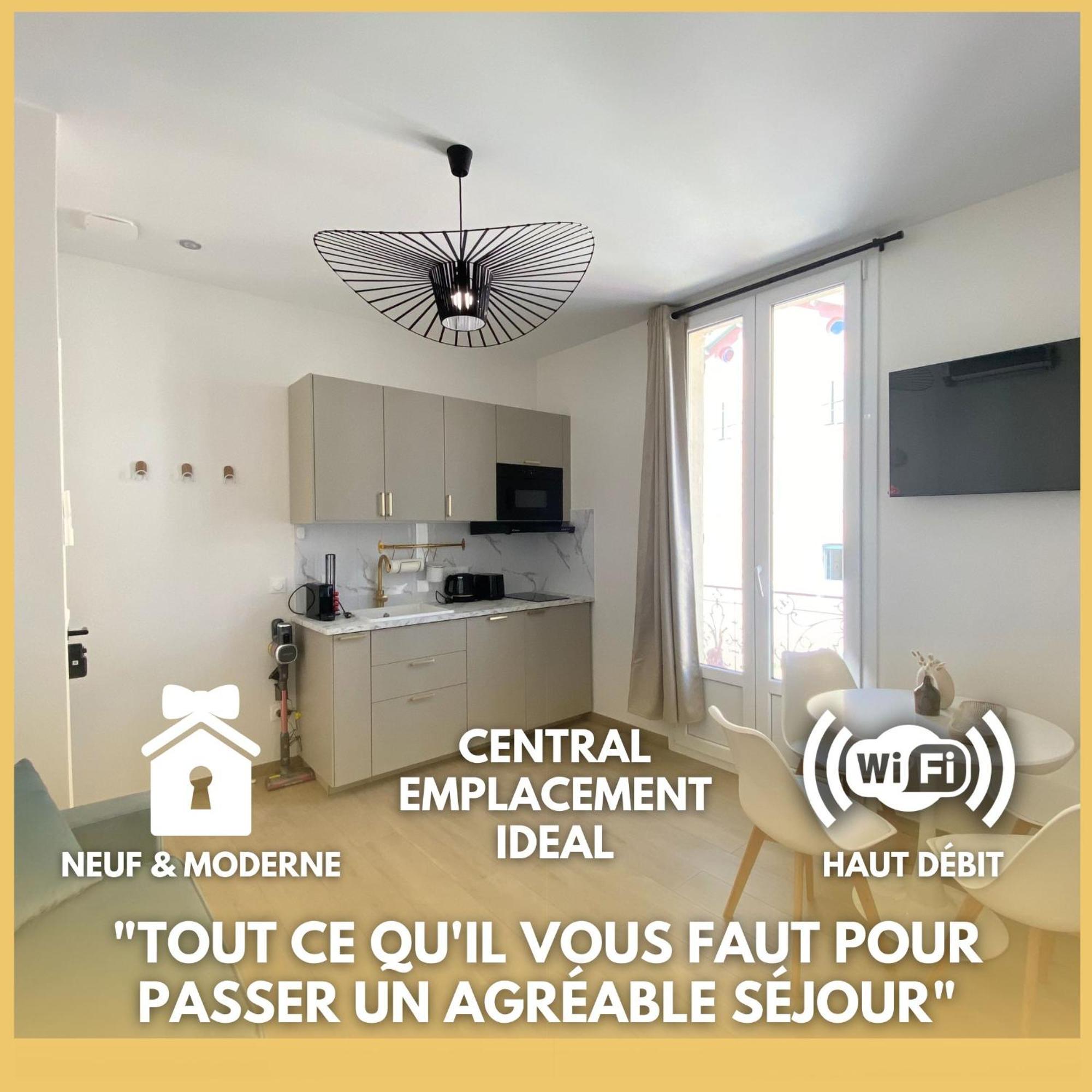 Appartement Moderne Climatise Monaco Vue Mer Кап д'Аил Екстериор снимка