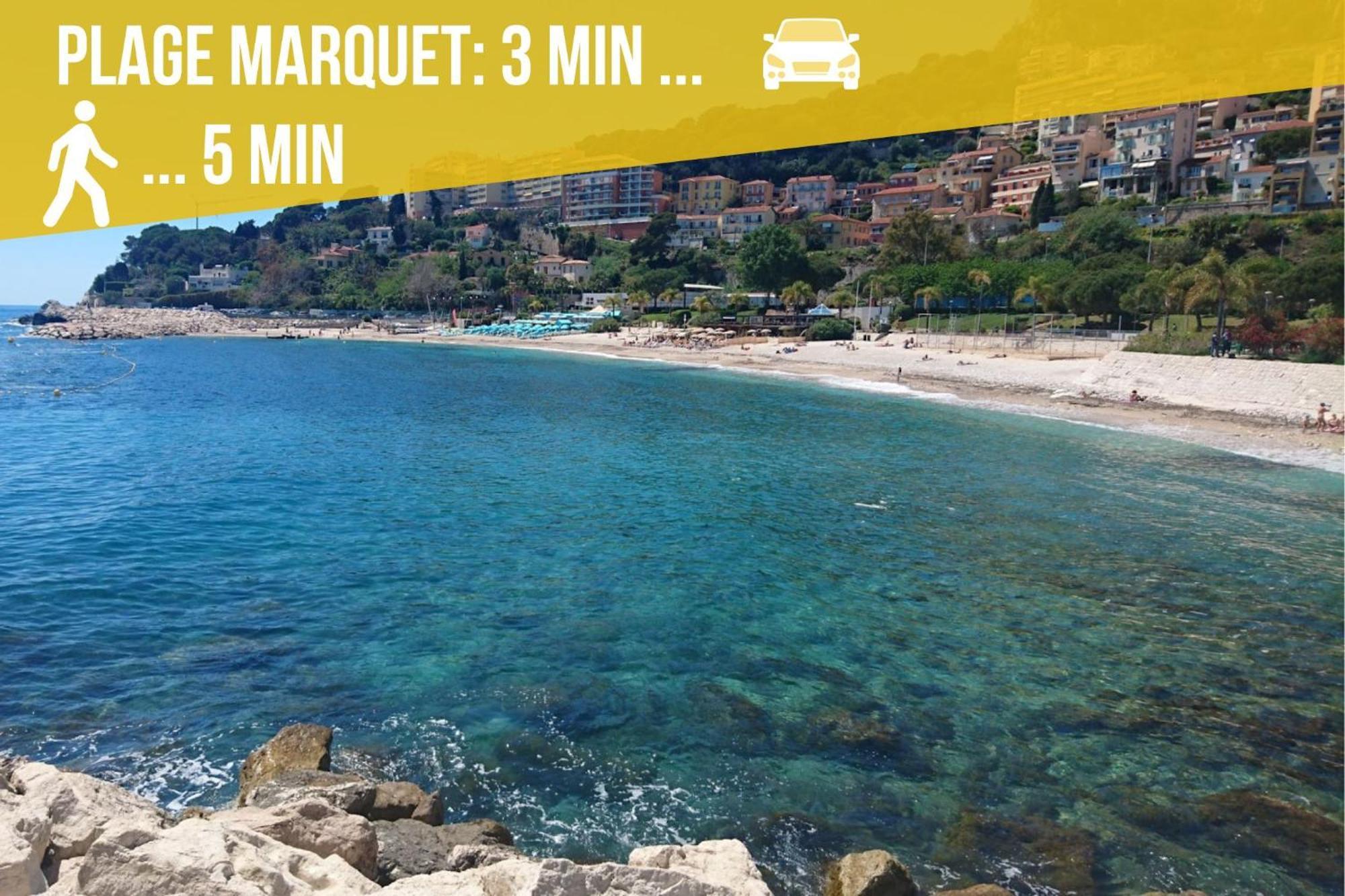 Appartement Moderne Climatise Monaco Vue Mer Кап д'Аил Екстериор снимка