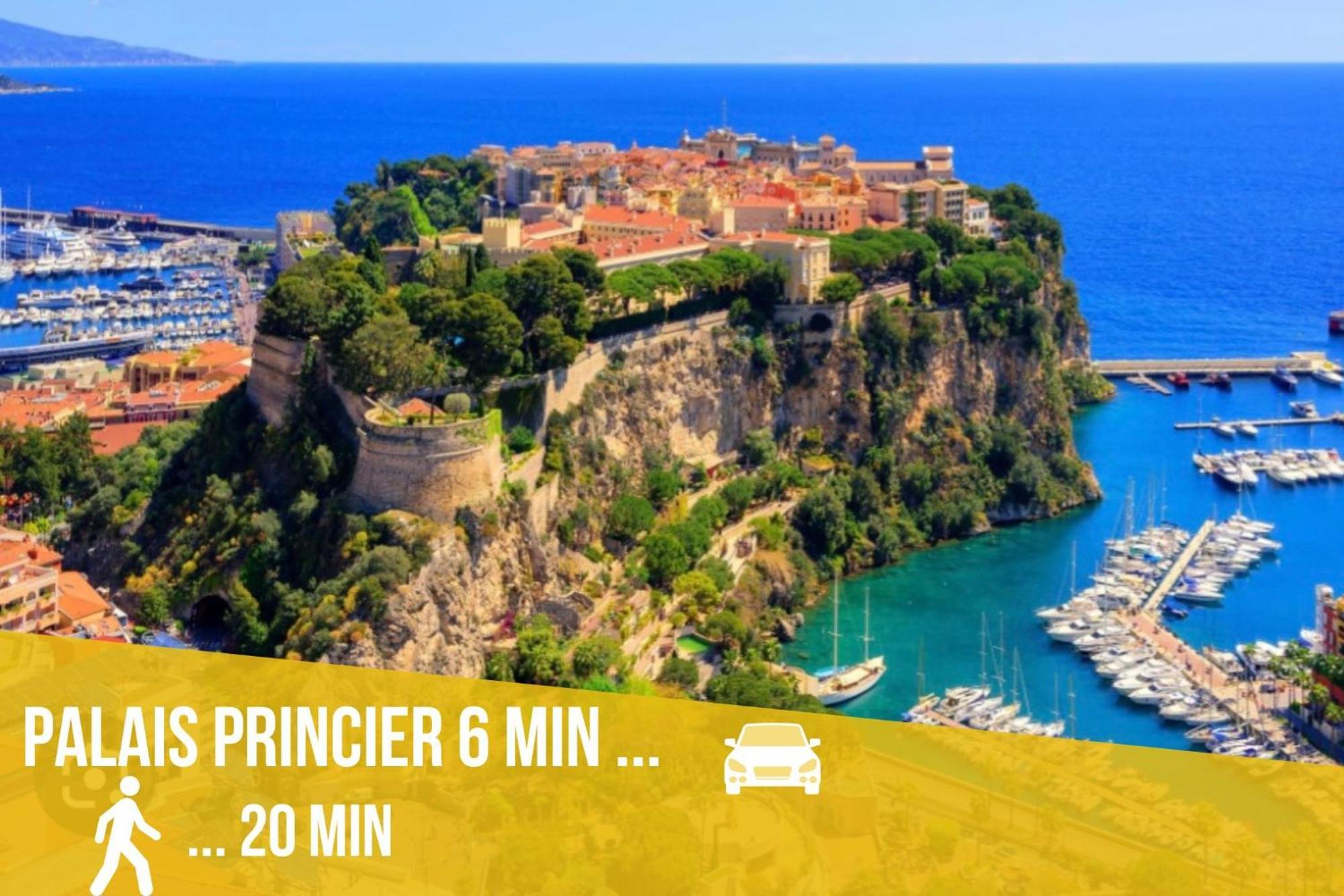 Appartement Moderne Climatise Monaco Vue Mer Кап д'Аил Екстериор снимка